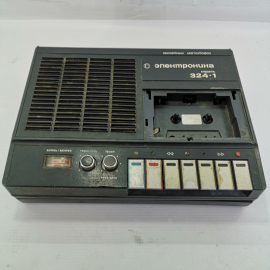 Магнитофон кассетный Электроника 324-1, работоспособность неизвестна. СССР